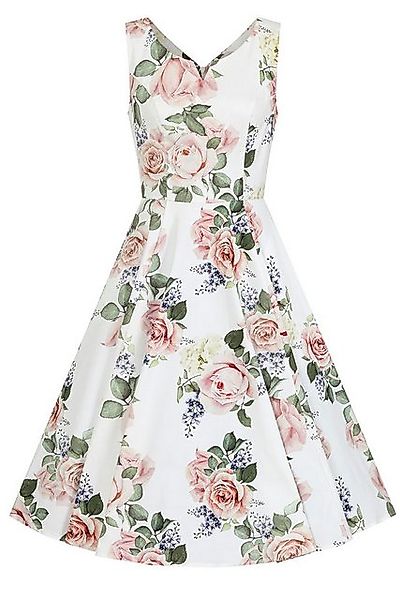 Hearts & Roses London A-Linien-Kleid Vera Floral Rose Retro Vintage Fit-N-F günstig online kaufen
