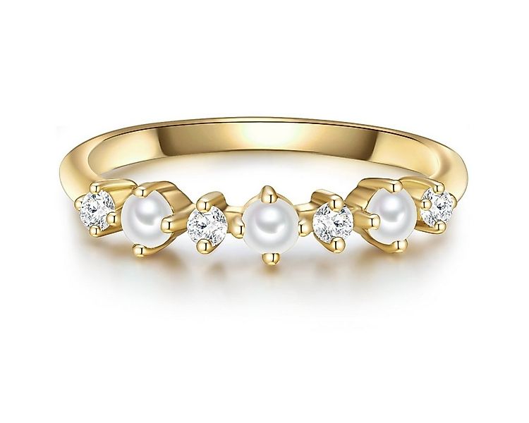 Glanzstücke München Silberring gelbgold, aus Sterling Silber günstig online kaufen