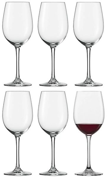 SCHOTT ZWIESEL CLASSICO Wasserglas / Rotweinglas 6er Set Weißweingläser tra günstig online kaufen