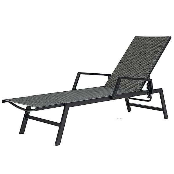 COSTWAY Gartenliege, 1 St., Sonnenliege Rattan, günstig online kaufen