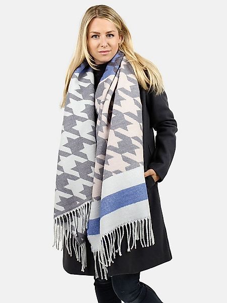 Samaya Modeschal Cavalli, (1-St), mit Hahnentrittmuster und Fransen günstig online kaufen