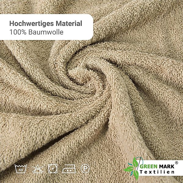 NatureMark Gästehandtuch Gästetuch, 100% Baumwolle (20-St), günstig online kaufen