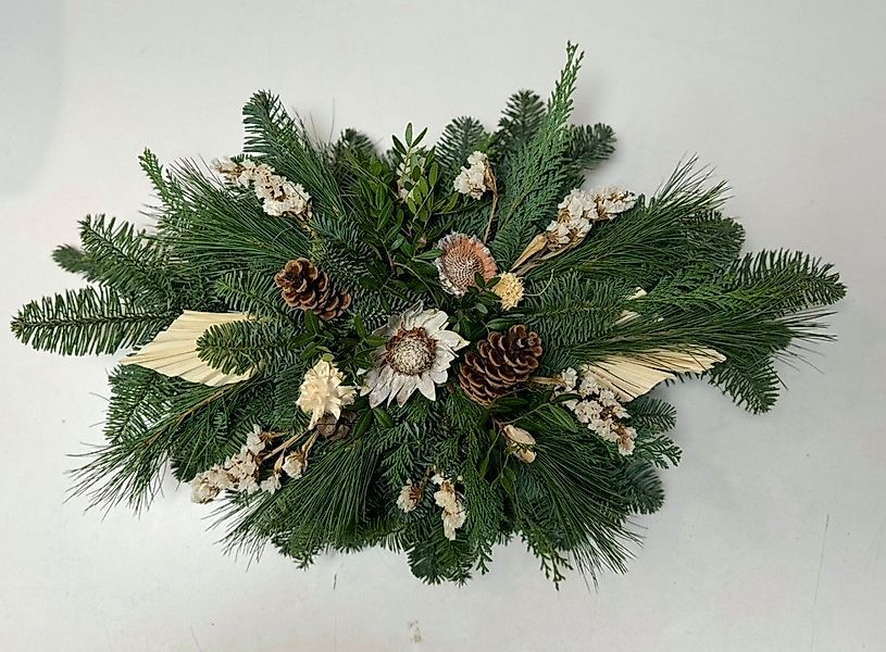 Gestecke Grabgesteck, Grabauflage frisch gebunden (echt) 60 cm, mit Exoten günstig online kaufen