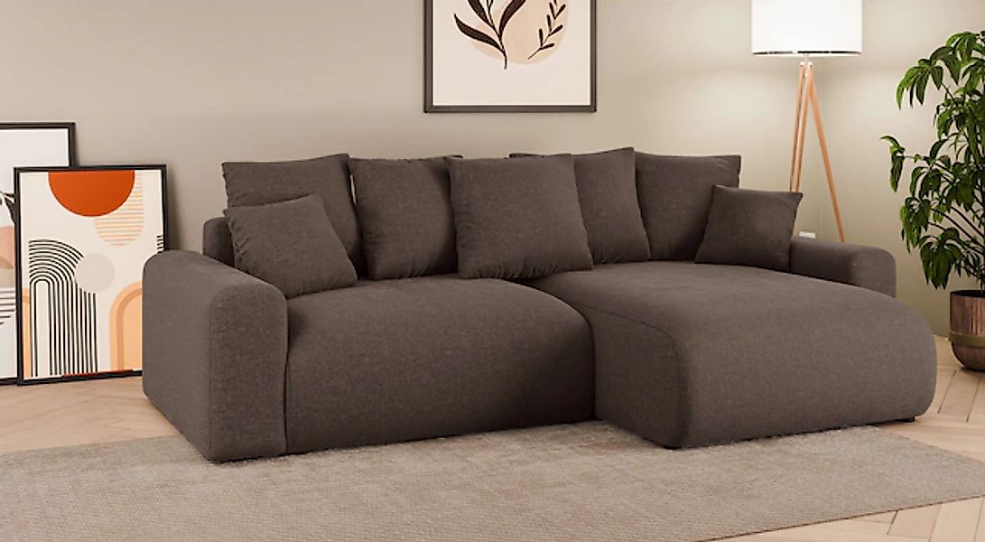 Home affaire Ecksofa »LAKESIDE klein mit Bettfunktion und Bettkasten, B/T/H günstig online kaufen