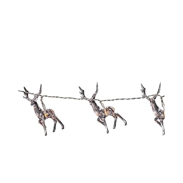 Lex 10er LED Hirsch Lichterkette Batterie Warmweiß Weihnachtslichter Beleuc günstig online kaufen