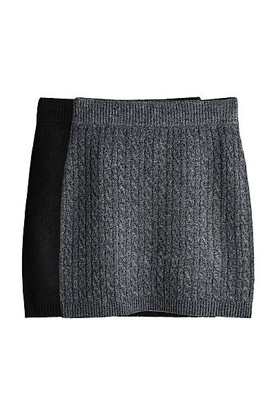 The Set Minirock The Set Mini-Strickröcke mit Wollanteil, 2er-Pack (2-tlg) günstig online kaufen