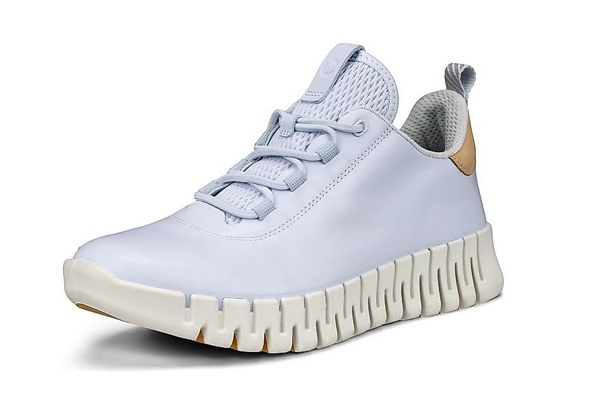 Ecco Gruuv Lea (weiches Nappaleder) hellblau Damen Sneaker günstig online kaufen