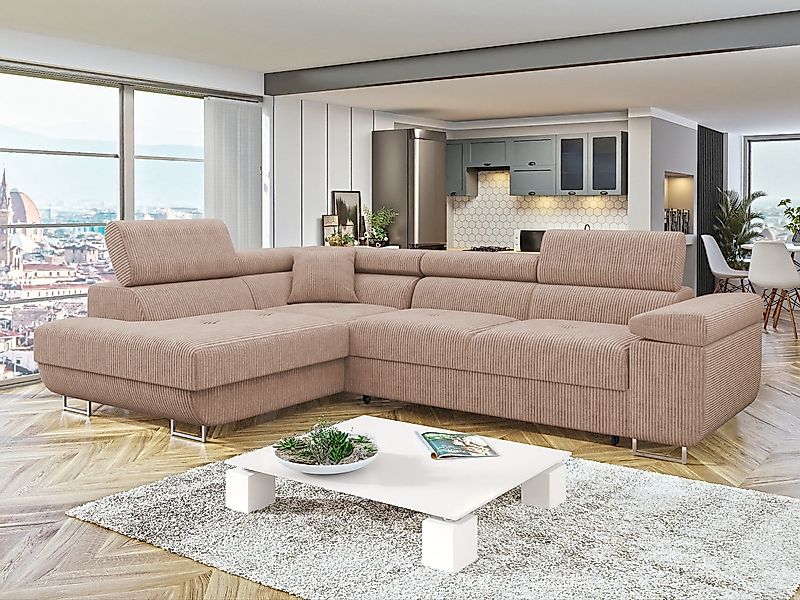 MIRJAN24 Ecksofa Torezio Cord, mit Bettkasten günstig online kaufen