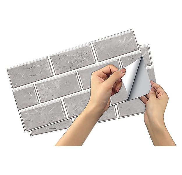 Coonoor Fliesenaufkleber 12 Stück 15x30cm, Fliesenaufkleber, selbstklebende günstig online kaufen