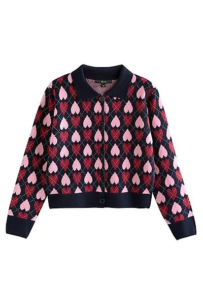 Next Strickjacke Superweiche Strickjacke mit Hemdkragen (1-tlg) günstig online kaufen