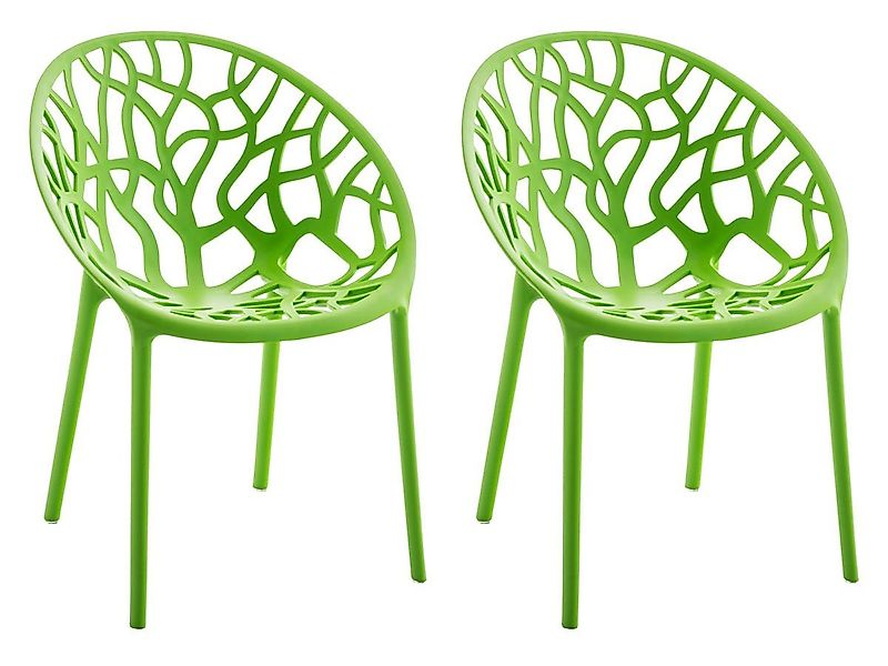 CLP Gartenstuhl Hope (2er Set, 2 St), Kunststoff, stapelbar, wetterfest günstig online kaufen