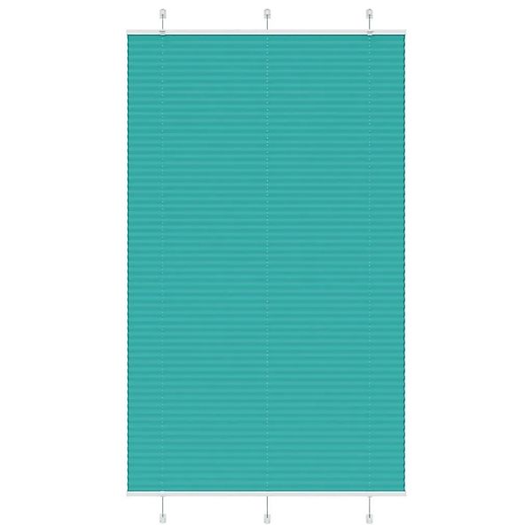 vidaXL Plissee Petrolgrün 115x200 cm Stoffbreite 114,4 cm Polyester 4015418 günstig online kaufen