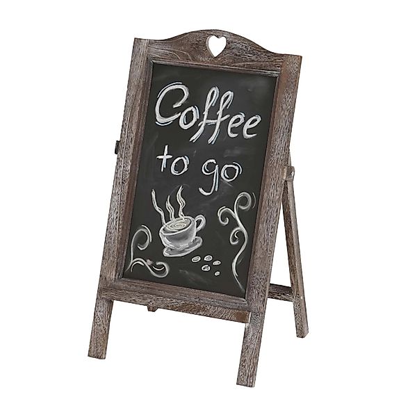 PROREGAL Werbetafel 66x37x27cm Shabby-Look Vintage Braun günstig online kaufen