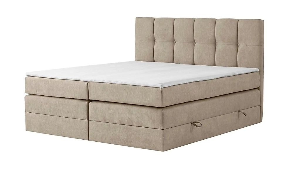 Boxspringbett mit Bettkasten Leeds ¦ beige ¦ Maße (cm): B: 200 H: 121 Bette günstig online kaufen