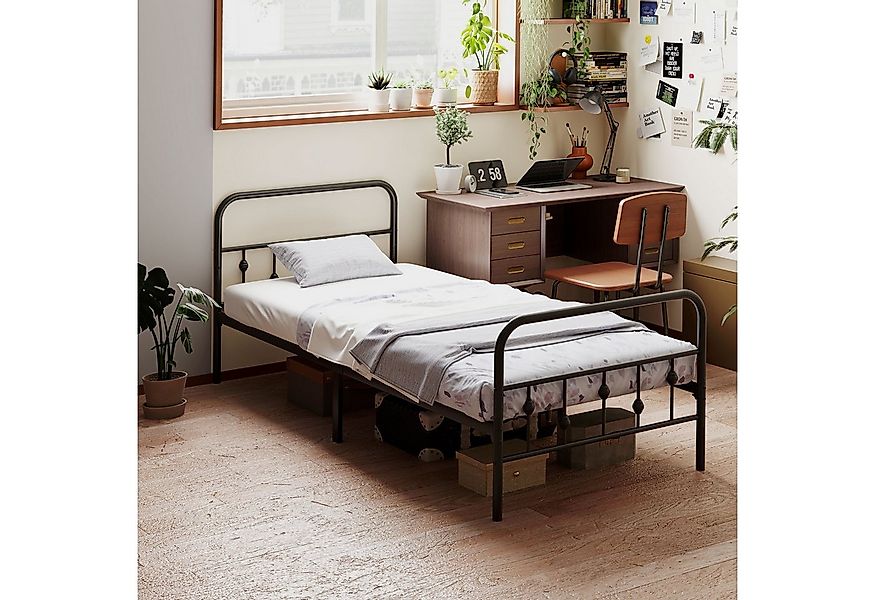 HOMCOM Bettgestell für Matratze 200 x 90 cm, klappbar, 82,5 cm hoch (Metall günstig online kaufen