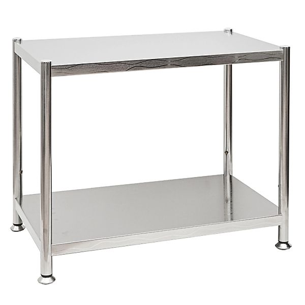 shelfr Regal 2 Ebenen Edelstahl Regal günstig online kaufen
