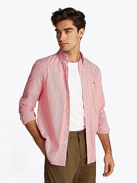 Tommy Hilfiger Langarmhemd FLEX POPLIN CLASSIC STP RF SHIRT mit Sreifenmust günstig online kaufen