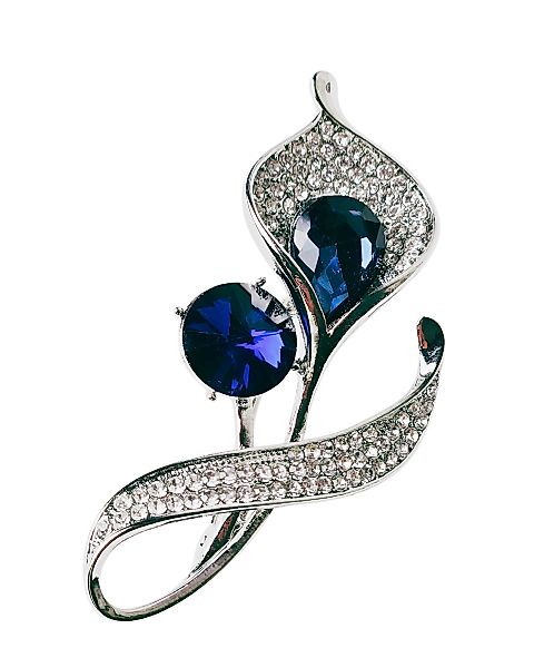 MayTree Brosche "Calla", weiß mit zwei günstig online kaufen