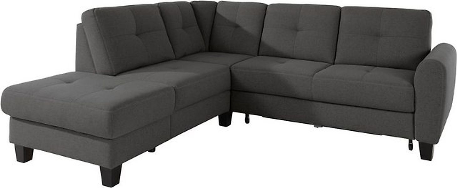 sit&more Ecksofa "Varese L-Form", mit Federkern, wahlweise mit Bettfunktion günstig online kaufen