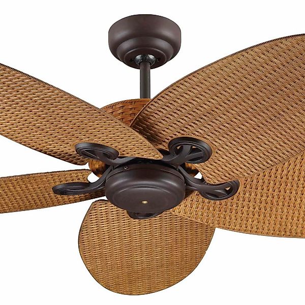 Beacon Deckenventilator Fijian II, braun, Ø 132 cm, leise günstig online kaufen