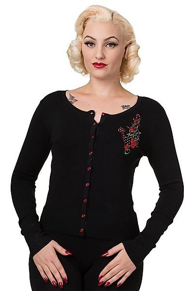 Banned Strickjacke Rockabilly Anker Retro Vintage Cardigan günstig online kaufen