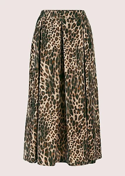 MADELEINE Midirock "Samtrock Eleganter Midi-Rock im Animal-Design" Langer C günstig online kaufen