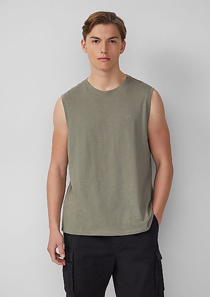 QS Shirttop Tanktop mit Flammgarnstruktur und günstig online kaufen