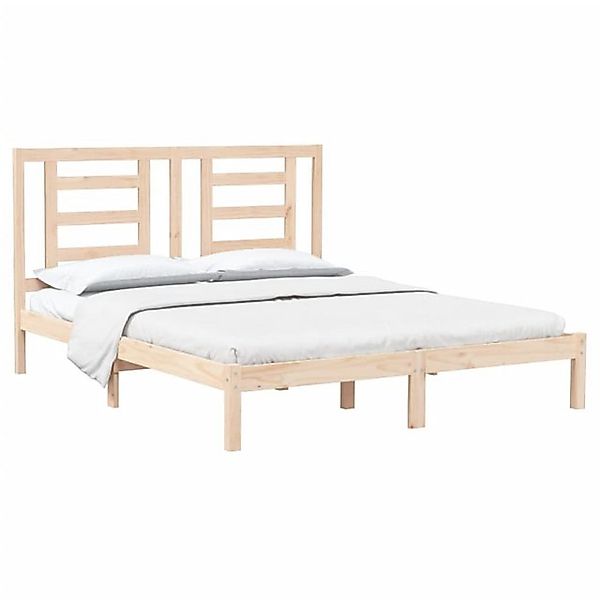 vidaXL Bett Massivholzbett ohne Matratze 160x200 cm Kiefernholz günstig online kaufen