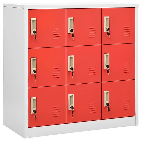 vidaXL Fächerschrank Schließfachschränke 5 Stk. Hellgrau günstig online kaufen
