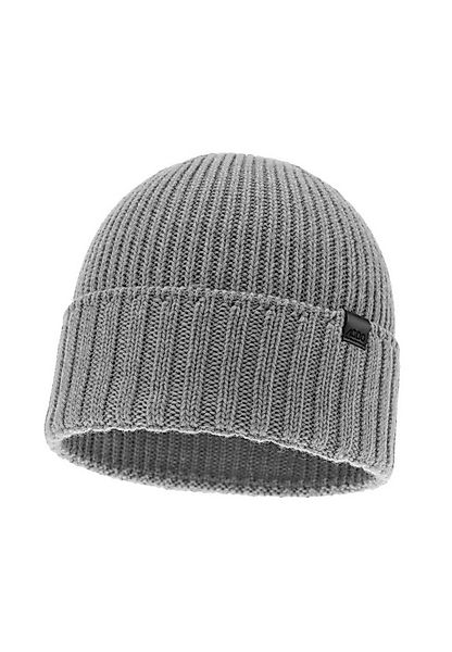 Diademita Beanie Herren-Wintermütze Bruner – Schwarz, 100% Extra Feine Meri günstig online kaufen