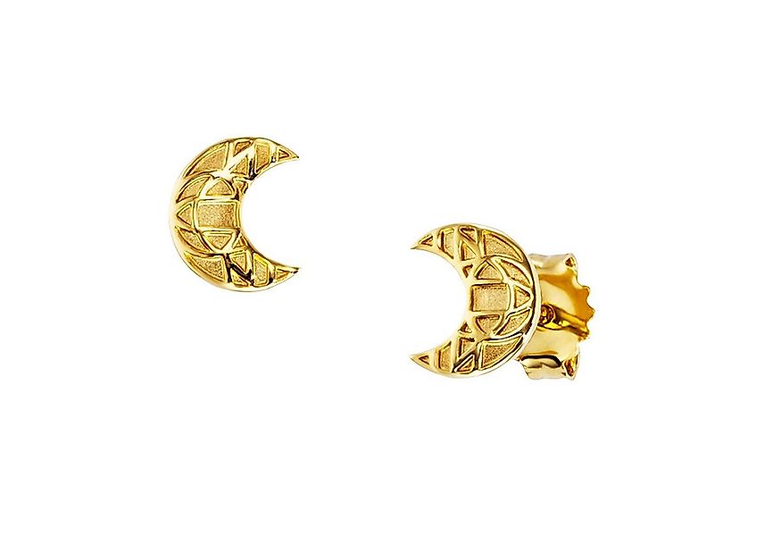 CAÏ Paar Ohrstecker 925 Sterling Silber vergoldet Mond günstig online kaufen