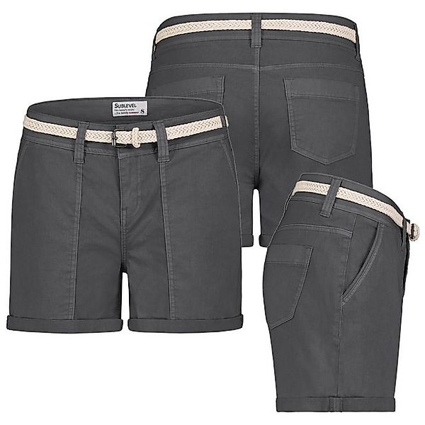 SUBLEVEL Bermudas Short Bermuda kurze Hose Sommer Chino Shorts stoff Hotpan günstig online kaufen