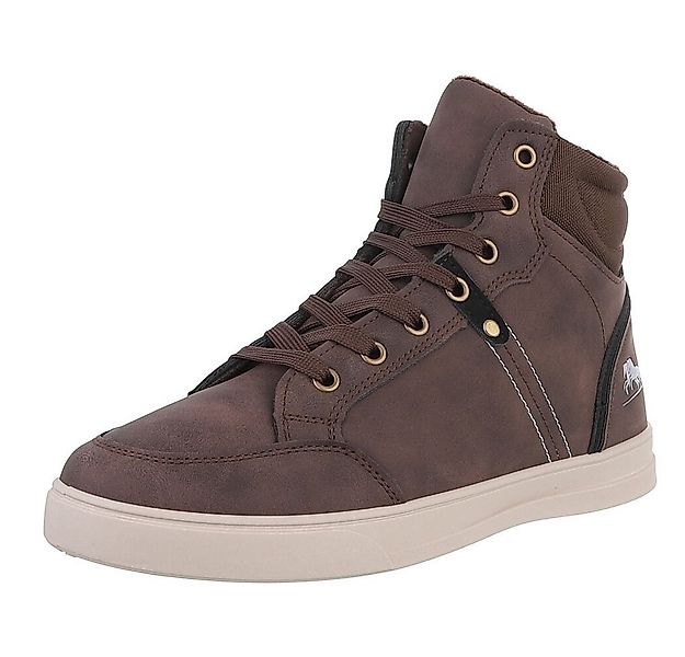 Coolwalk Herren High-Top Freizeit Sneaker (88828881) Flach Sneakers in Brau günstig online kaufen