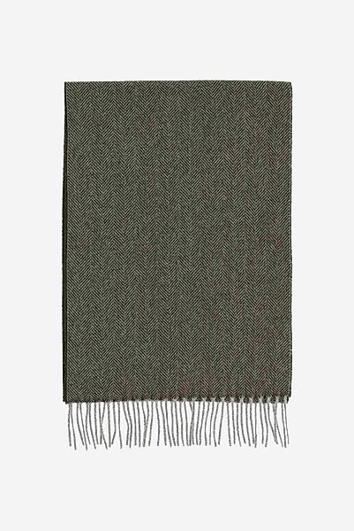 Schal aus Kaschmir mit Fischgratmuster günstig online kaufen