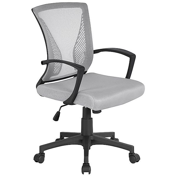 Yaheetech Bürostuhl Höhenverstellbarer Chefsessel Ergonomischer Drehstuhl, günstig online kaufen
