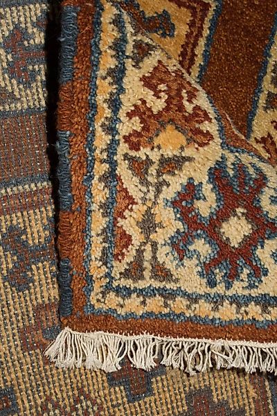 morgenland Wollteppich »Kazak Teppich handgeknüpft braun«, rechteckig günstig online kaufen