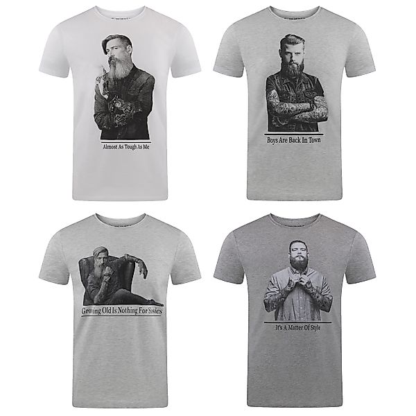 riverso T-Shirt Herren Fotoprintshirt RIVHarald Regular günstig online kaufen