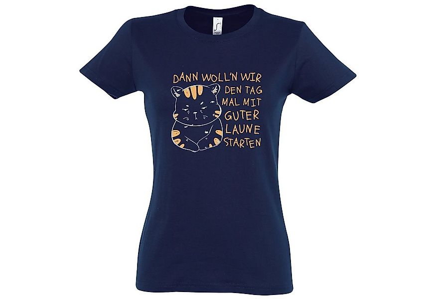 Youth Designz T-Shirt Starten Wir Den Tag Mit Gute Laune Damen Shirt mit tr günstig online kaufen