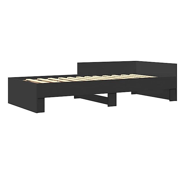 vidaXL Bett Bettgestell Schwarz 75x190 cm Holzwerkstoff günstig online kaufen