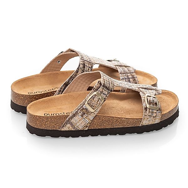 purosteps Merida-Eco 17952-metallic-braun Sandale Echtes Leder, günstig online kaufen