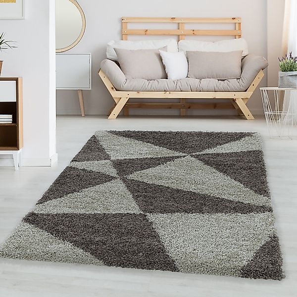 Carpettex Hochflor-Teppich Geometrisch Design, Rechteckig, Höhe: günstig online kaufen