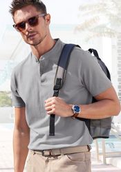 John Devin Poloshirt mit Stehkragen, Regular-Fit, günstig online kaufen