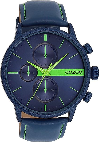 OOZOO Quarzuhr C11228, Armbanduhr, Herrenuhr, Lederarmband, günstig online kaufen