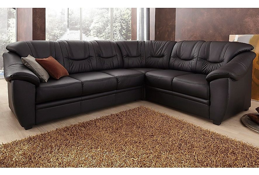 sit&more Ecksofa "Savona L-Form, B: 262 cm" optional Bettfunktion, Federker günstig online kaufen