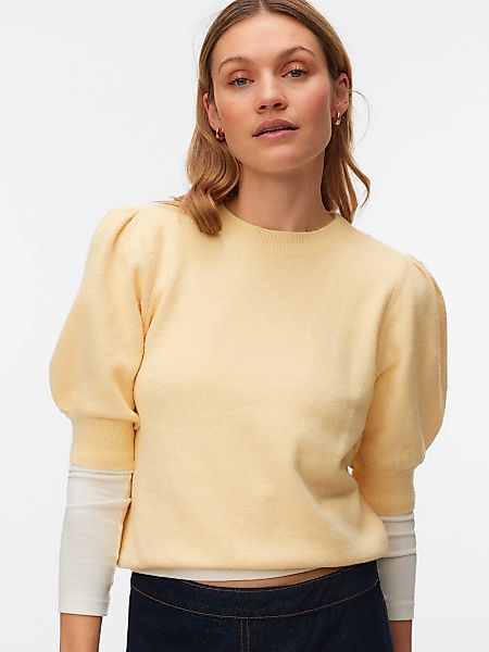Vero Moda Rundhalspullover "VMDOFFY 2/4 O-NECK PULLOVER GA NOOS" mit kurzen günstig online kaufen