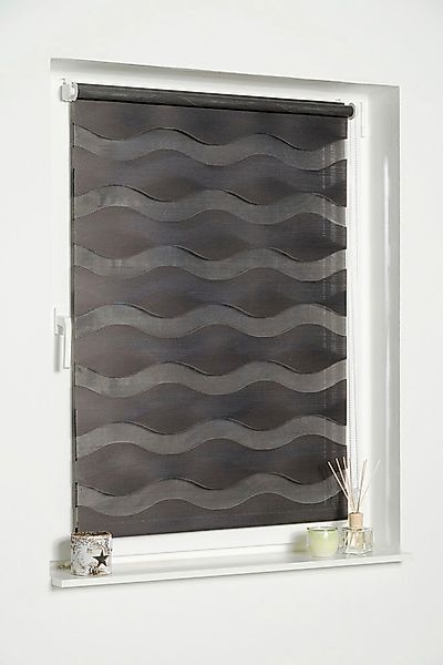 Doppelrollo Welle, K-HOME, Lichtschutz, ohne Bohren, Klemmfix, im Festmaß günstig online kaufen