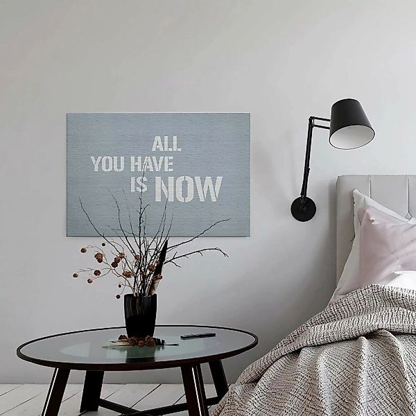 Bricoflor Industrial Bild Auf Leinwand Mit Spruch All You Have Is Now Leinw günstig online kaufen