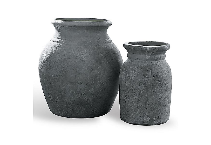 Mirabeau Tischvase Vase 2er Set Molduc antikgrau günstig online kaufen