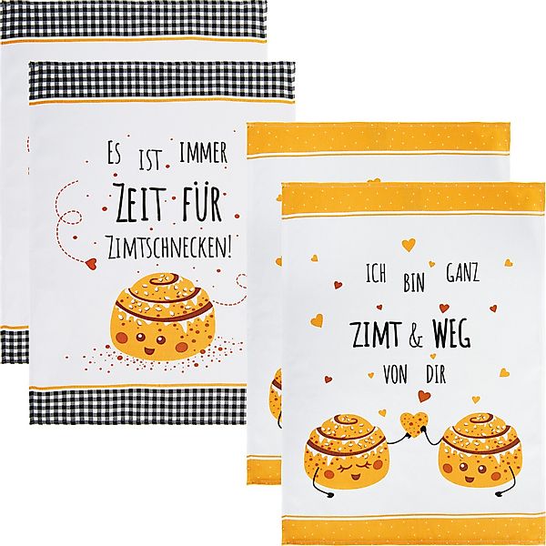 Erwin Müller Geschirrtuch Geschirrtuch 4er-Pack, Baumwolle günstig online kaufen