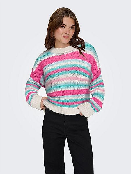 ONLY Strickpullover ONLALYSSA LIFE LS STRIPE O-NECK CC KNT günstig online kaufen